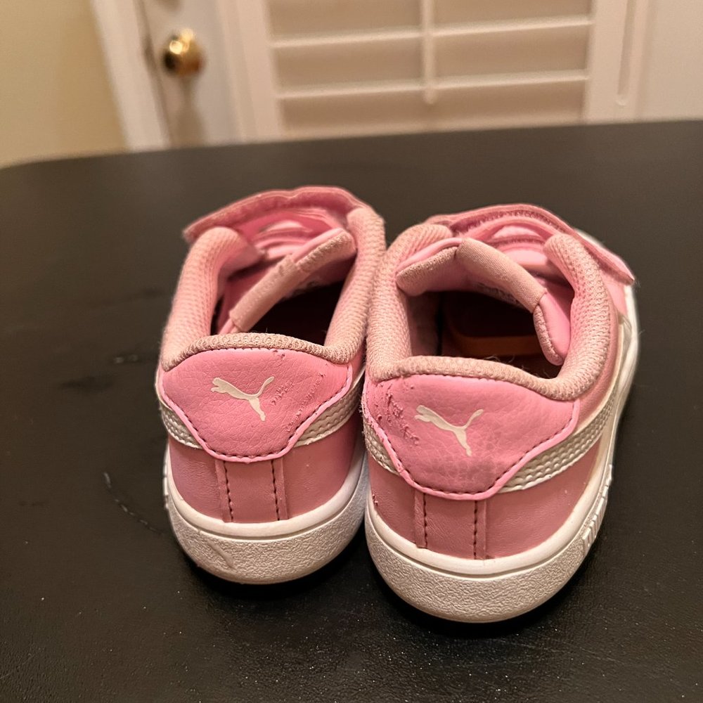 Puma size 10C pink sneakers - Picture 3 of 11